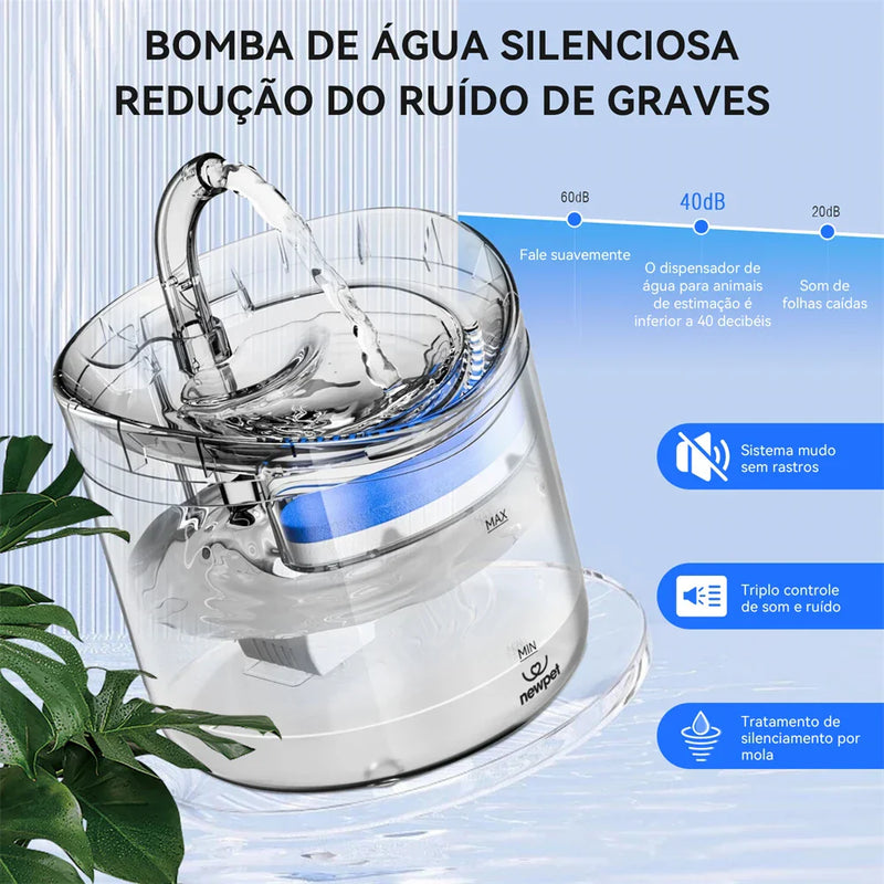 Fonte de Água Automática para Gatos - FreshWater